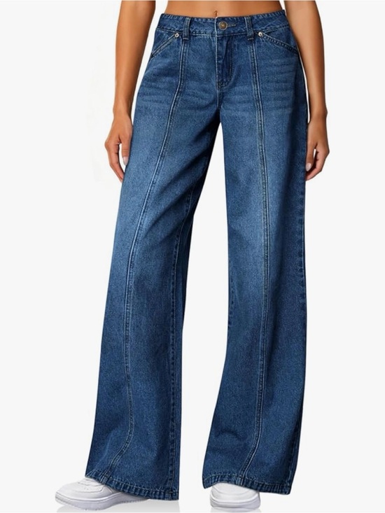 Cicy Bell Denim - High-Rise Flare Jeans in Deep Blue